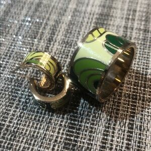 Beautiful set ring and earrings